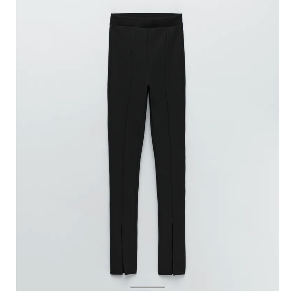 Zara Slit Ribbed Legging